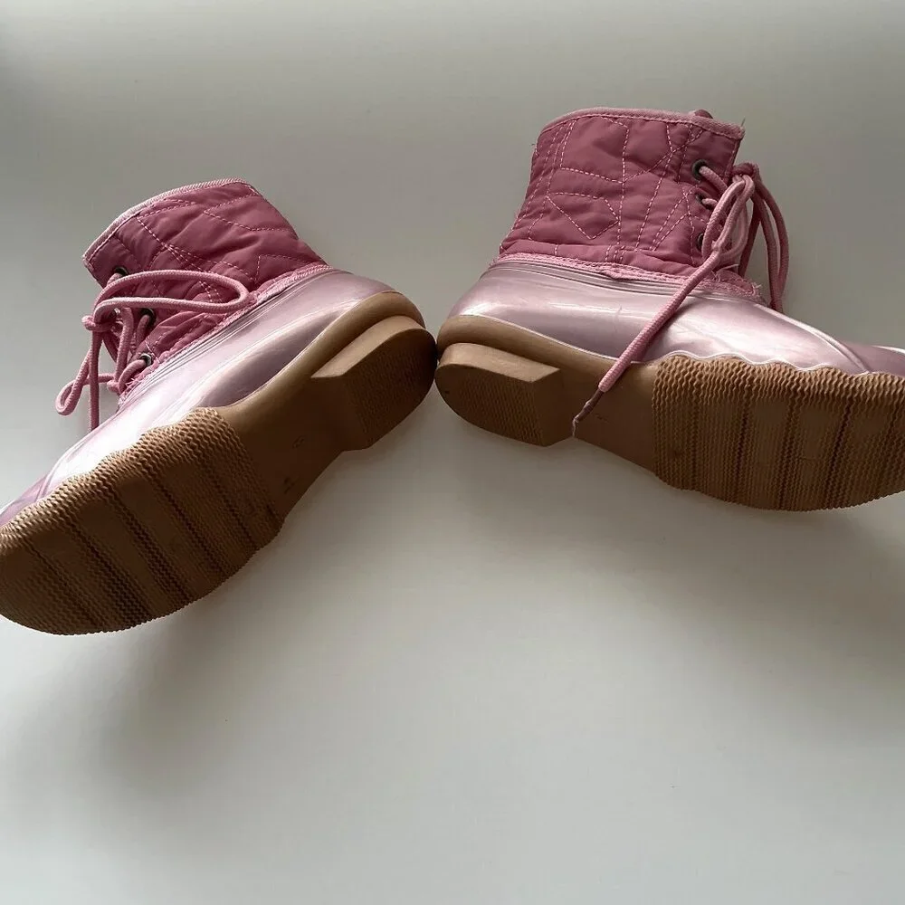 PINK DUCK BOOTS EUC (Flaw)